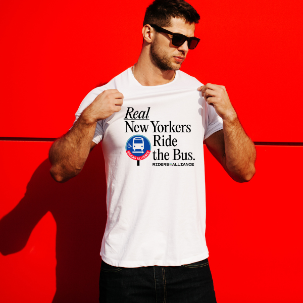 Real New Yorkers Ride the Bus Tee