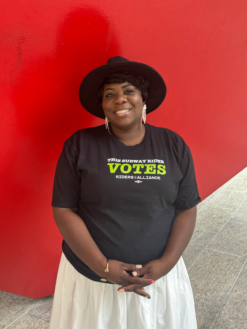 This Subway Rider Votes Tee - Black