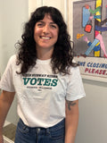 This Subway Rider Votes Tee - White