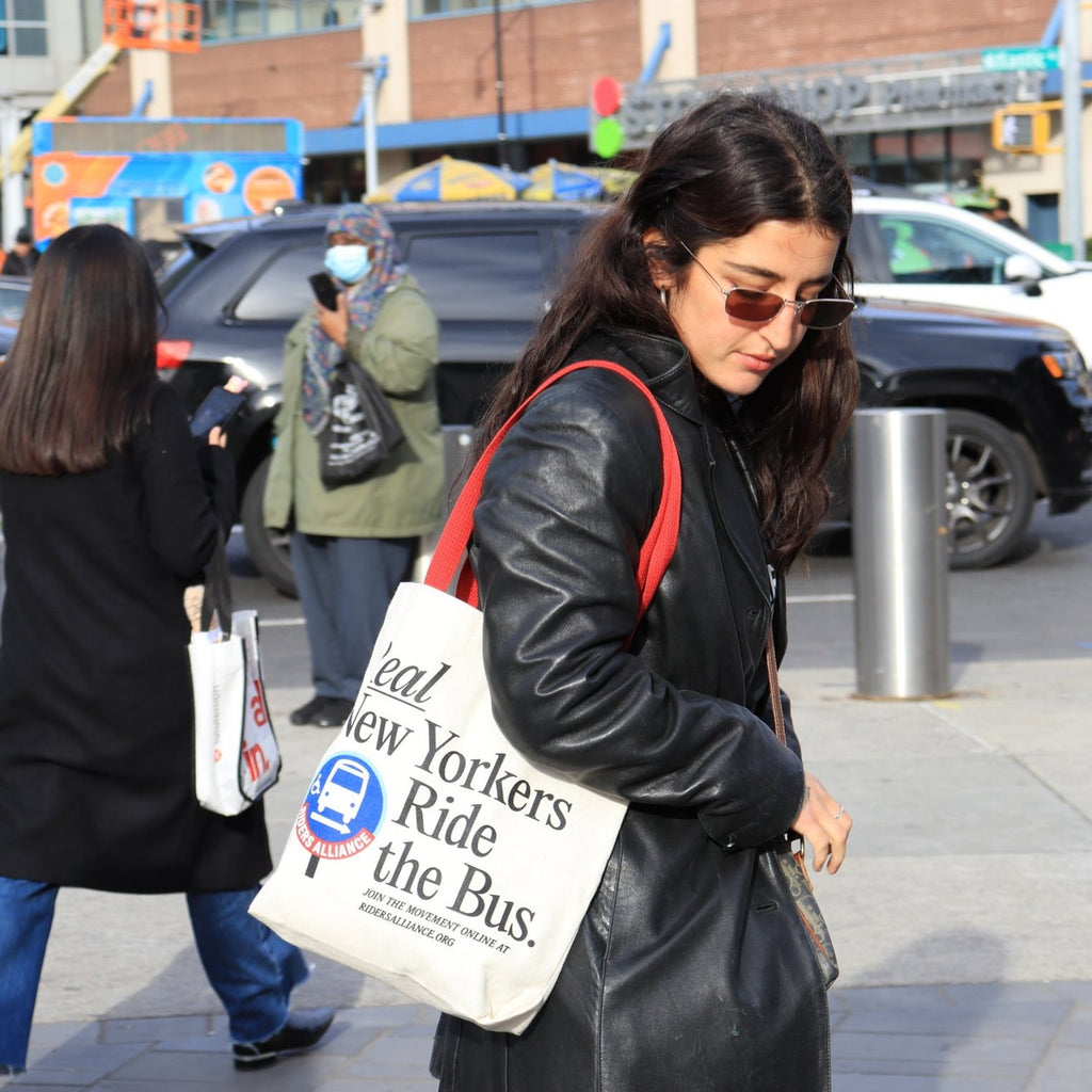 image of ‘Real New Yorkers Ride the Bus’ Tote