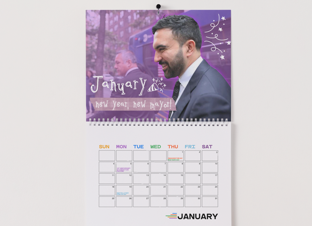 2026 Year of the Bus Mayor Wall Calendar: BACK WHILE SUPPLIES LAST!