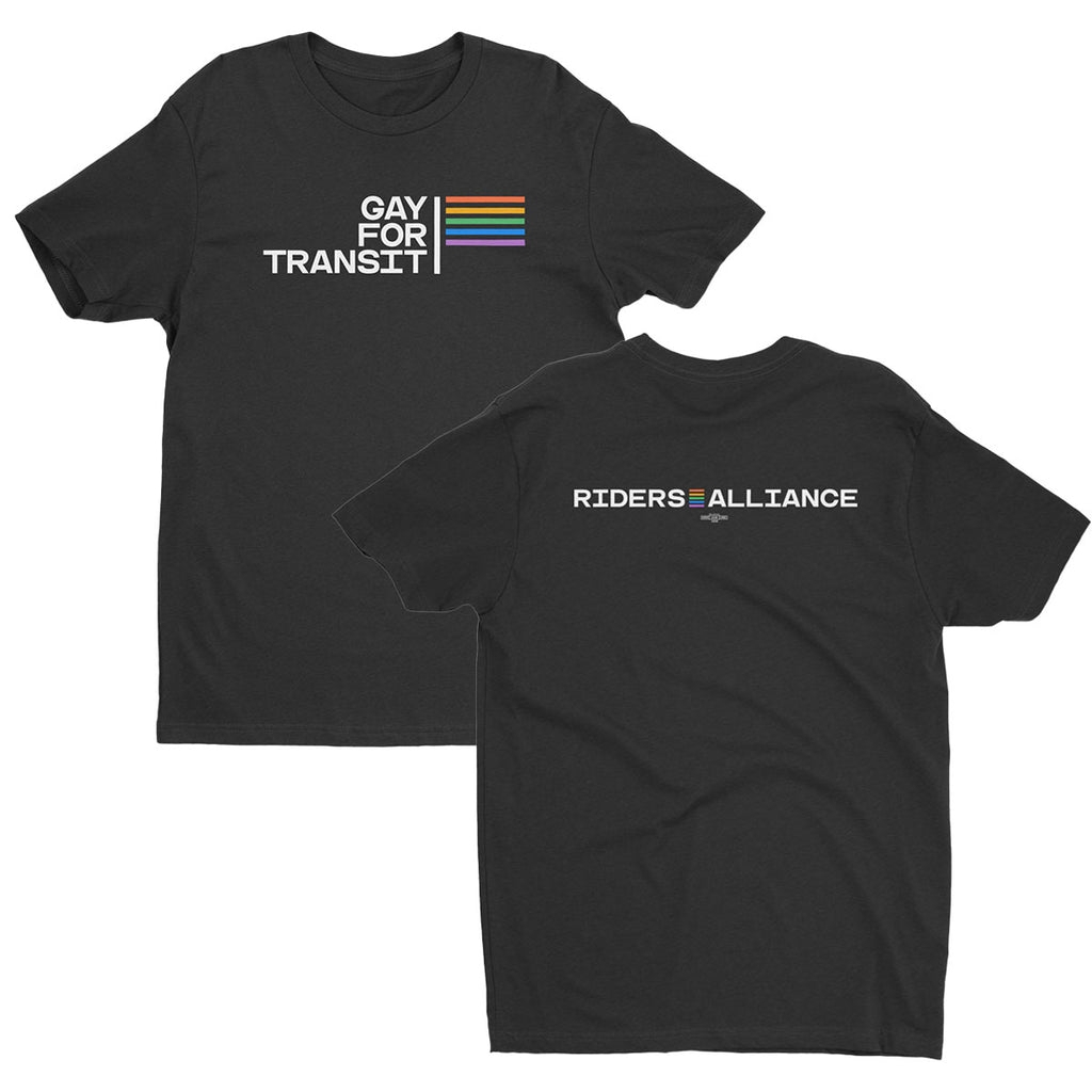 Gay For Transit Tee (Black)