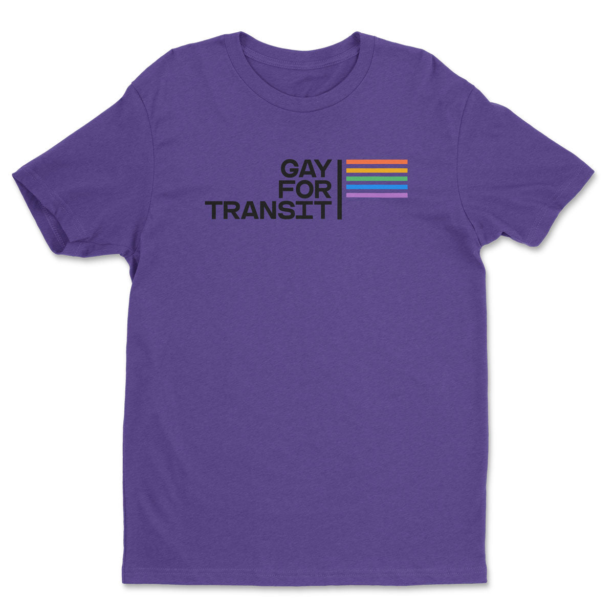 Gay For Transit Tee (Purple)