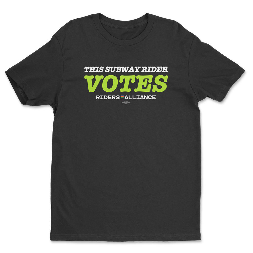 This Subway Rider Votes Tee - Black